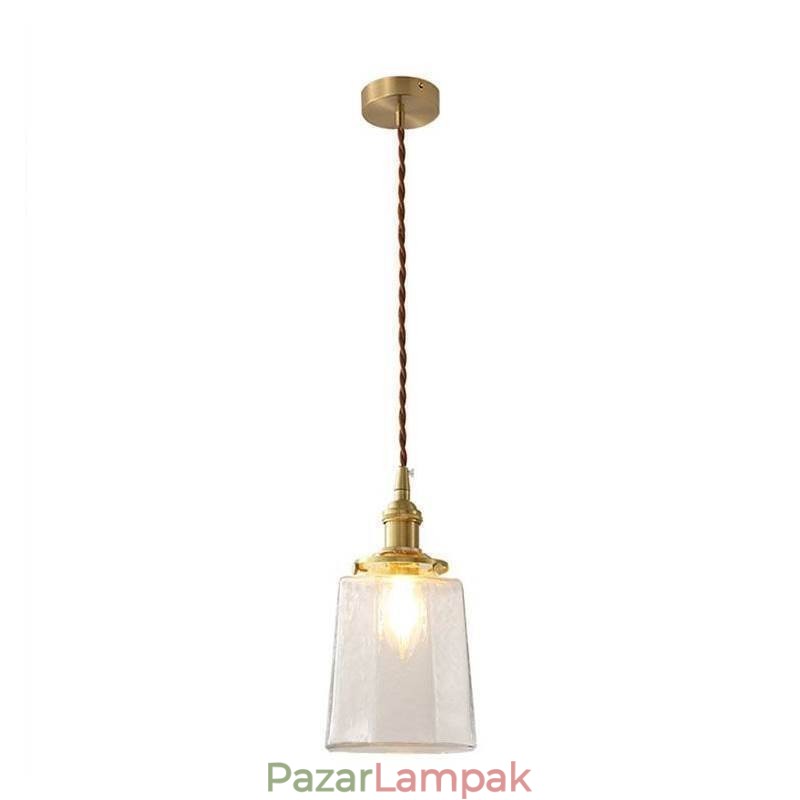 Modern, minimalista üvegfüggő lámpa Dekoratív mennyezeti lámpa