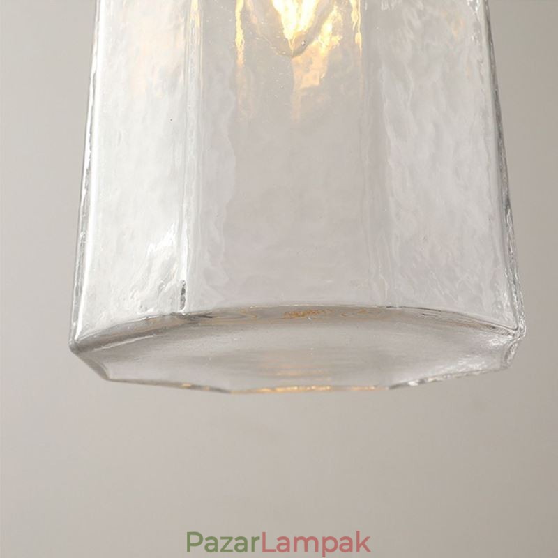 Modern, minimalista üvegfüggő lámpa Dekoratív mennyezeti lámpa