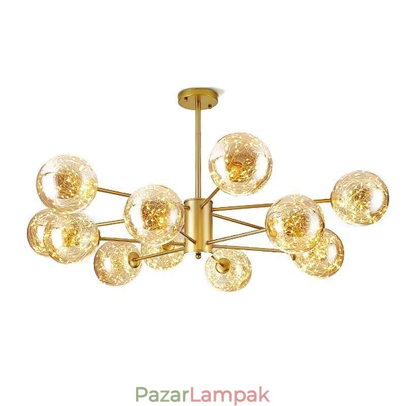 Magic Bean függőlámpa Nordic stílusú üveggolyós Gypsophila függőlámpa