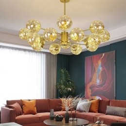 Magic Bean függőlámpa Nordic stílusú üveggolyós Gypsophila függőlámpa