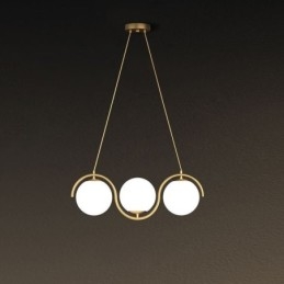 Modern üveggömb függőlámpa, minimalista lámpatest