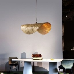 Sárgaréz függőlámpa Modern, minimalista Lotus Leaf mennyezeti lámpa