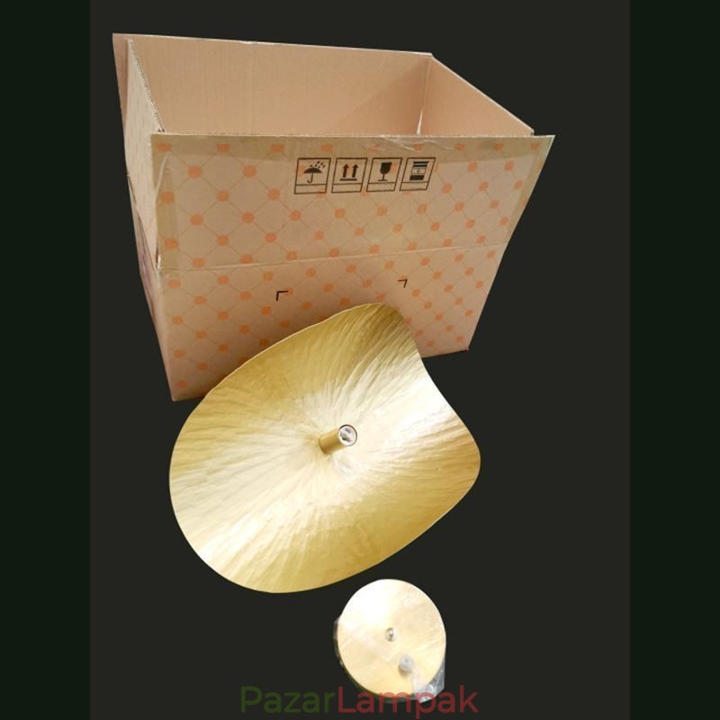Sárgaréz függőlámpa Modern, minimalista Lotus Leaf mennyezeti lámpa