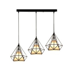 Gyémánt alakú függőlámpa Modern minimalista dekoratív lámpatest