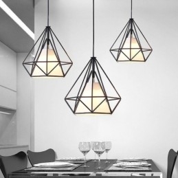 Gyémánt alakú függőlámpa Modern minimalista dekoratív lámpatest