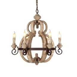 Fa függőlámpa Nordic Retro mennyezeti lámpa