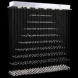 Téglalap kristály függőlámpa mennyezeti csillár világító lámpák lámpatestek