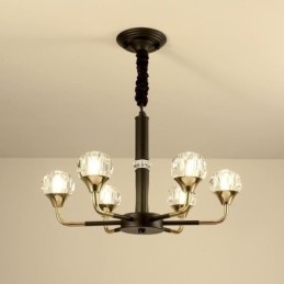 Modern kristályfüggő fényű, elegáns kristálycsillár