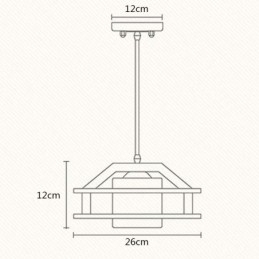 Nordic stílusú tölgy függőlámpa mattüveg lámpaernyővel Cafe