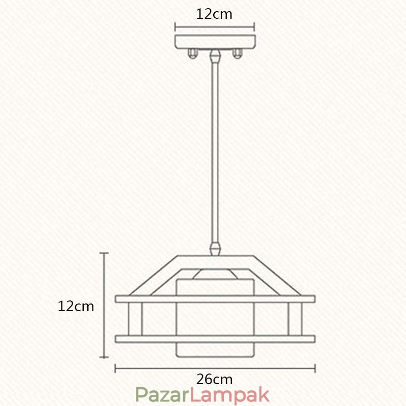Nordic stílusú tölgy függőlámpa mattüveg lámpaernyővel Cafe