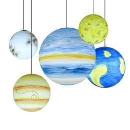 Nordic Planet Design függőlámpa Egyedi Naprendszer Bolygó-csillár