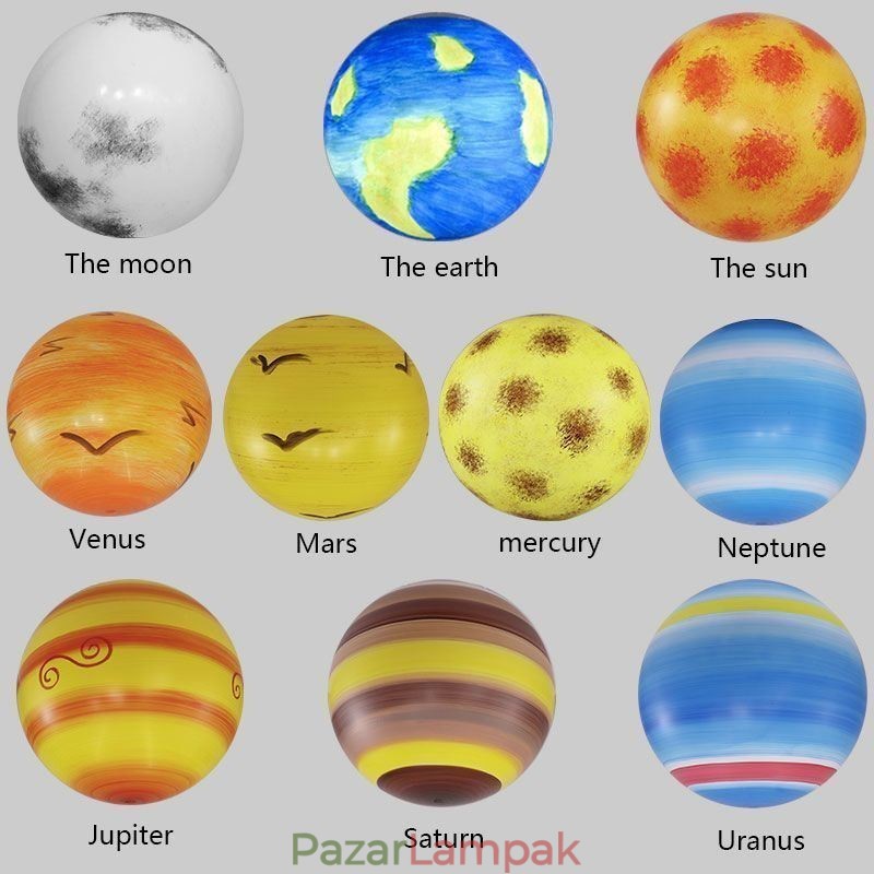 Nordic Planet Design függőlámpa Egyedi Naprendszer Bolygó-csillár
