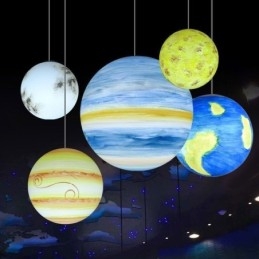 Nordic Planet Design függőlámpa Egyedi Naprendszer Bolygó-csillár