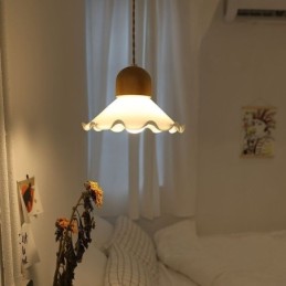 Modern csipke üveg függőlámpa egyfejű függőlámpa