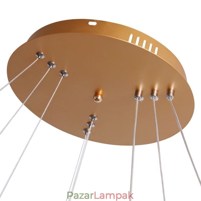 Modern függőlámpa akril 3 gyűrűs lámpa 80+60+40cm
