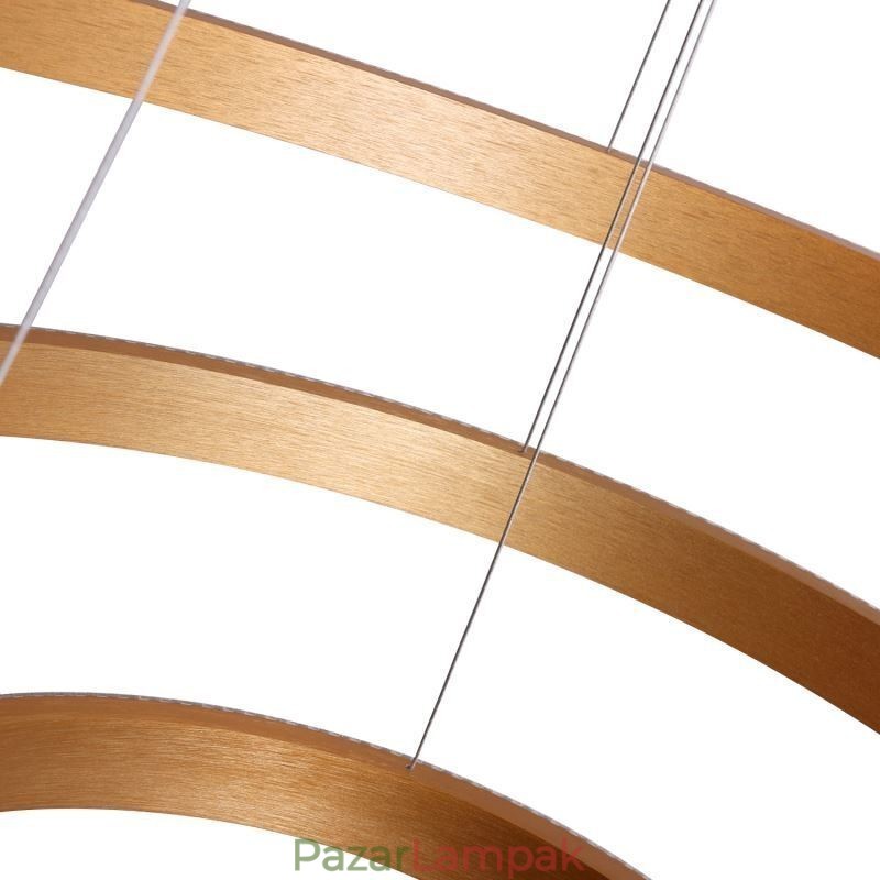 Modern függőlámpa akril 3 gyűrűs lámpa 80+60+40cm