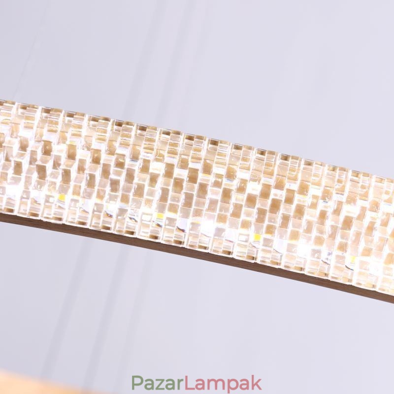 Modern függőlámpa akril 3 gyűrűs lámpa 80+60+40cm