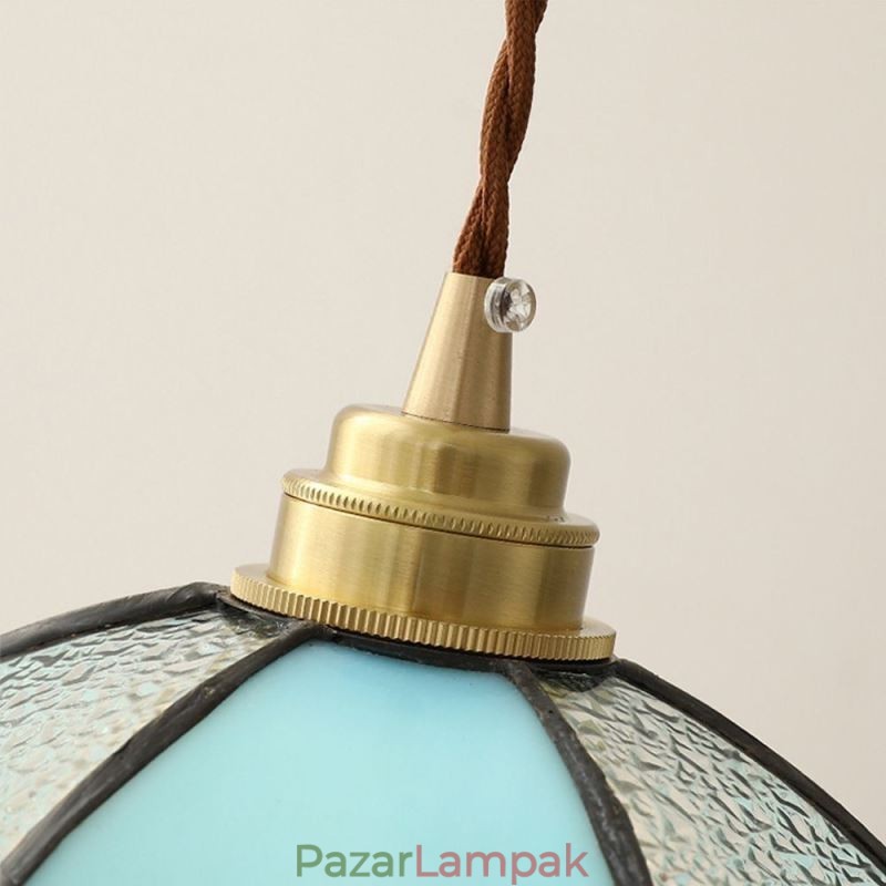 Minimalista sziromüveg függesztőlámpa, egyfejű, üvegfüggő lámpa