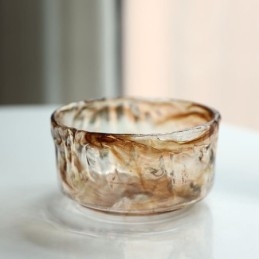 Egyedülálló mini üvegfüggőlámpa, japán stílusú borostyán színű dekoratív világítás