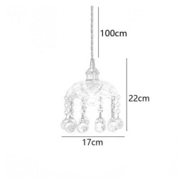 Modern mini üveg függeszték 1 fénydekorációs lámpatest