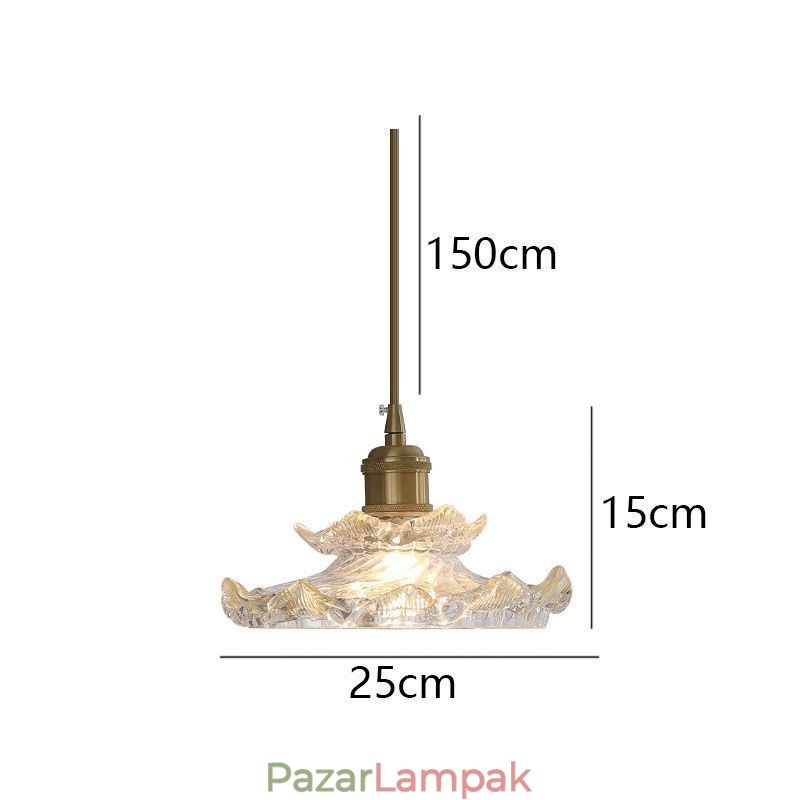 Japán stílusú üveg függőlámpa Lotus üveg függőlámpa