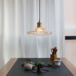 Japán stílusú üveg függőlámpa Lotus üveg függőlámpa
