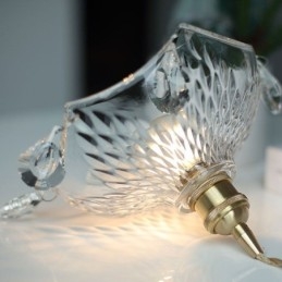 Modern, minimalista üveg függőlámpa, egyfényes függőlámpa