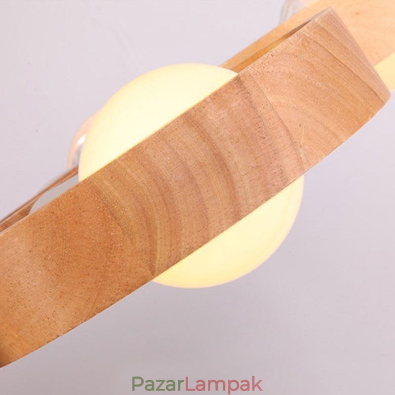 Egyedi északi fa függőlámpa