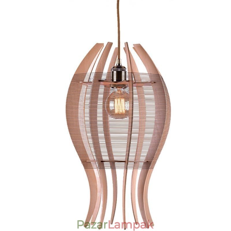 DIY Nordic Wood Fish függőlámpa