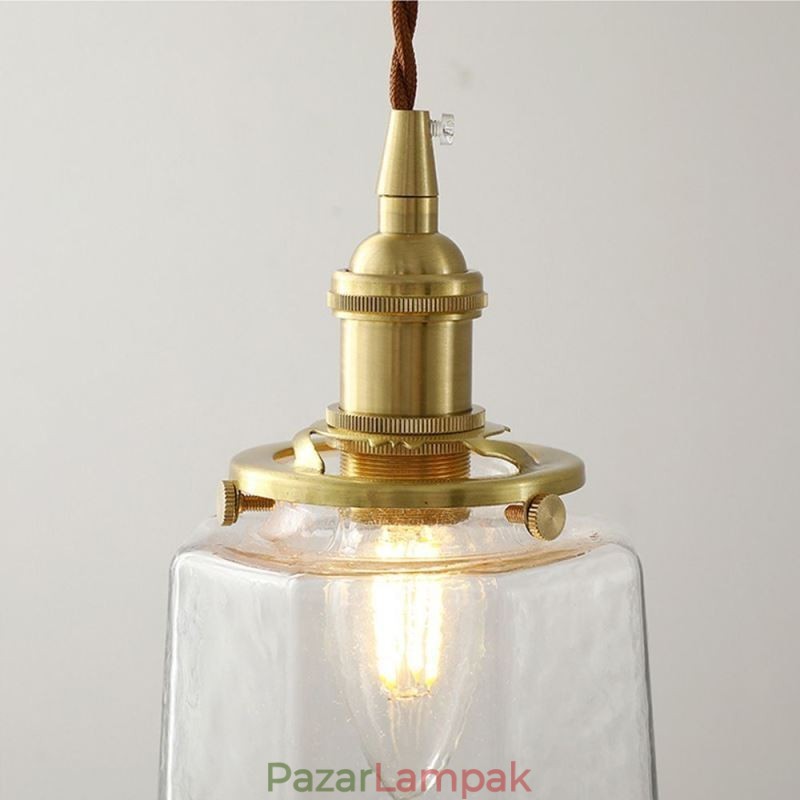 Modern, minimalista üvegfüggő lámpa Dekoratív mennyezeti lámpa