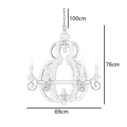 Fa függőlámpa Nordic Retro mennyezeti lámpa
