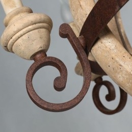 Fa függőlámpa Nordic Retro mennyezeti lámpa