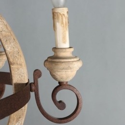 Fa függőlámpa Nordic Retro mennyezeti lámpa