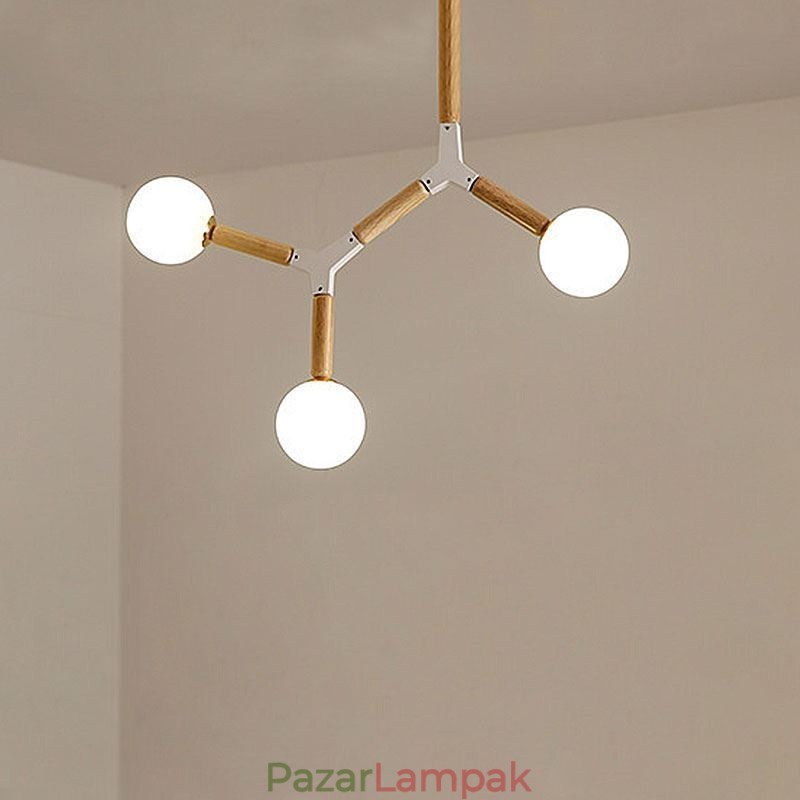 Nordic Magic Bean függőlámpa Kreatív fa világítás