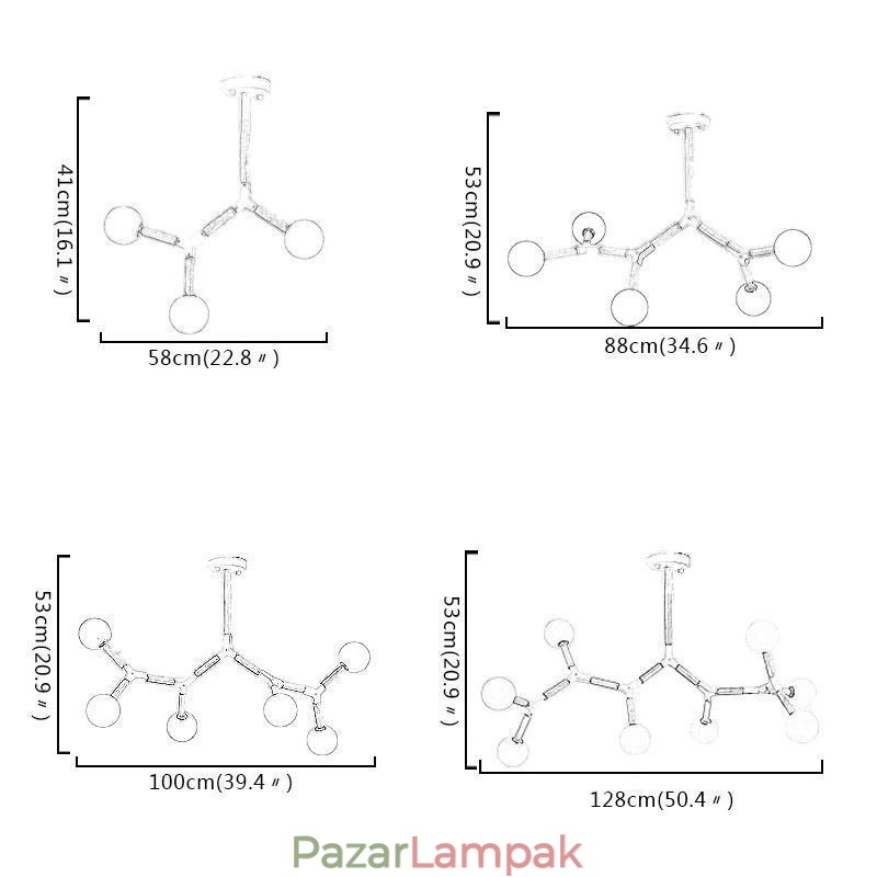 Nordic Magic Bean függőlámpa Kreatív fa világítás