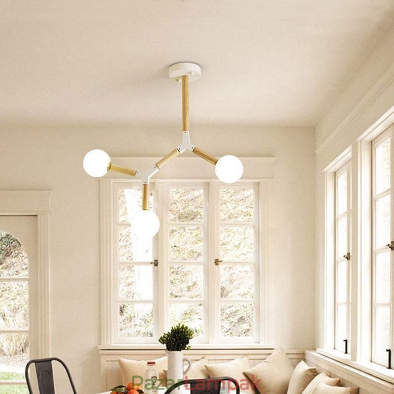 Nordic Magic Bean függőlámpa Kreatív fa világítás