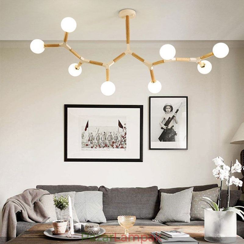 Nordic Magic Bean függőlámpa Kreatív fa világítás