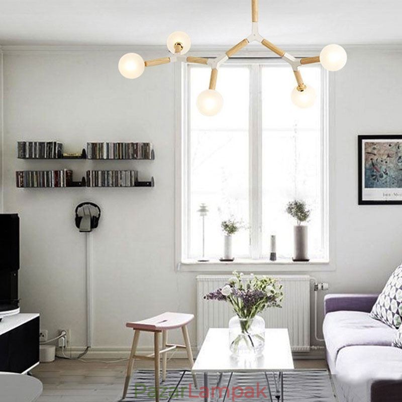 Nordic Magic Bean függőlámpa Kreatív fa világítás