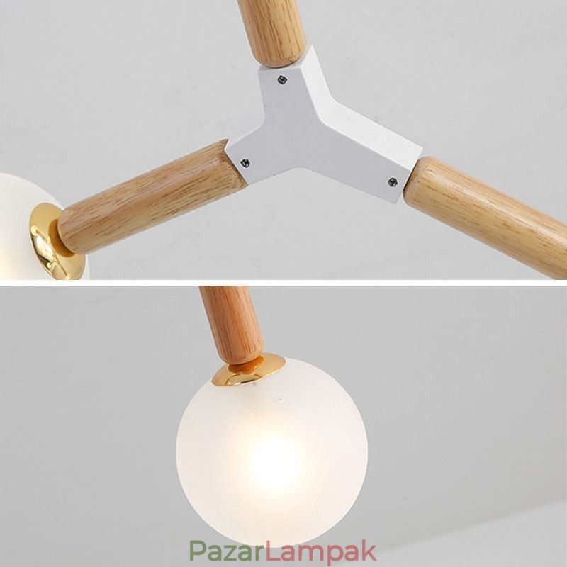 Nordic Magic Bean függőlámpa Kreatív fa világítás