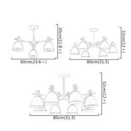 Modern egyszerű Macaron függőlámpa kreatív fa világítás