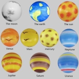 Nordic Planet Design függőlámpa Egyedi Naprendszer Bolygó-csillár