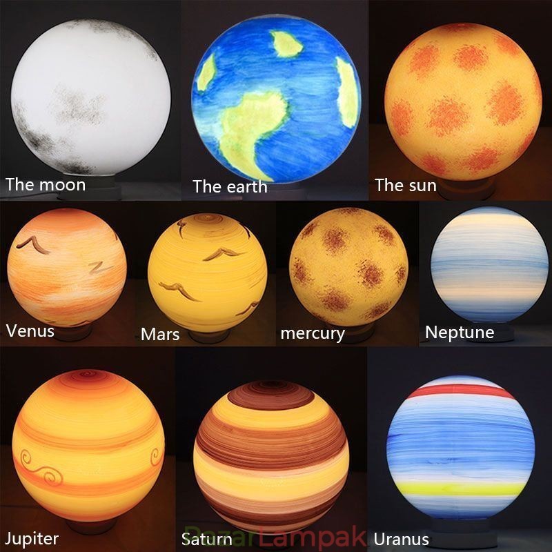 Nordic Planet Design függőlámpa Egyedi Naprendszer Bolygó-csillár