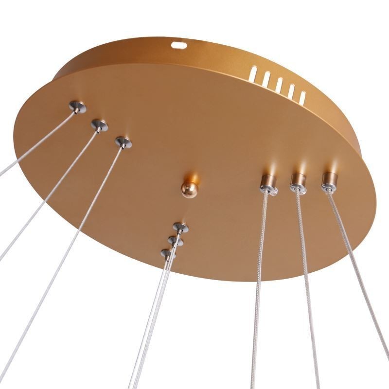 Modern függőlámpa akril 3 gyűrűs lámpa 80+60+40cm