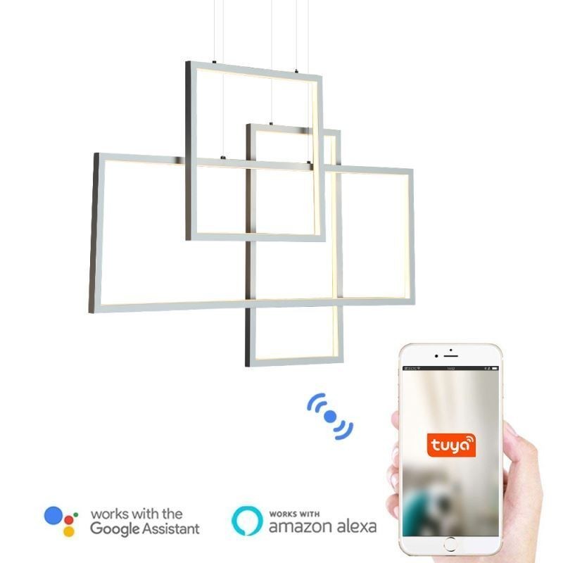 Nordic függőlámpa Geometrikus négyzet alakú függőlámpa