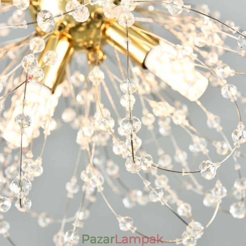 Pitypang kristály medál fényű, elegáns csillár