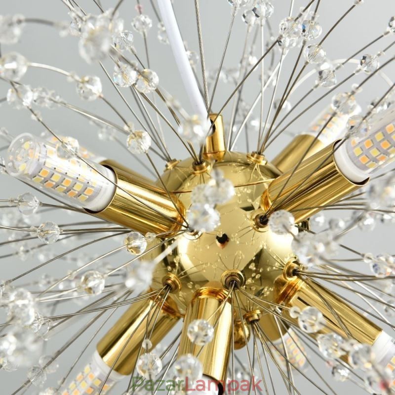 Pitypang kristály medál fényű, elegáns csillár