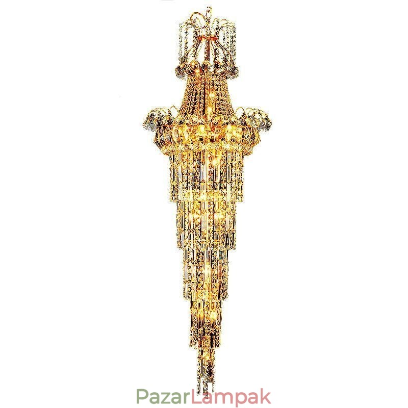 Európai hosszú függő kristálycsillár