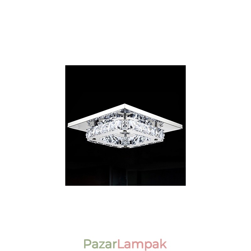 Modern, modern, galvanizált fém süllyesztett tartó