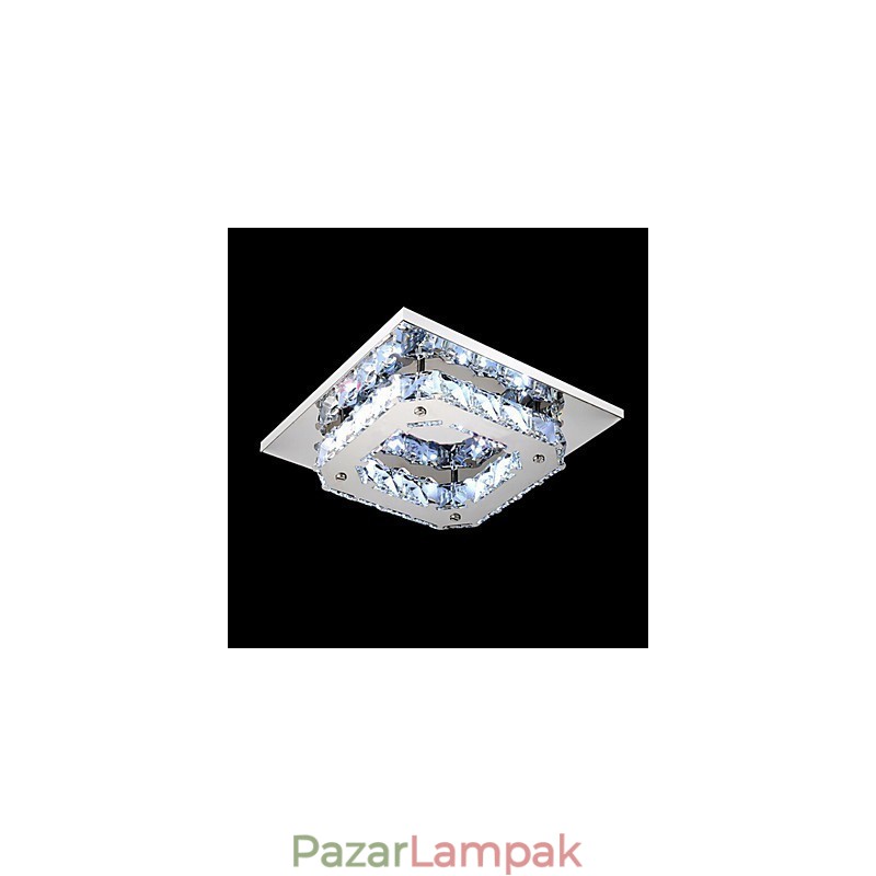 Modern, modern, galvanizált fém süllyesztett tartó