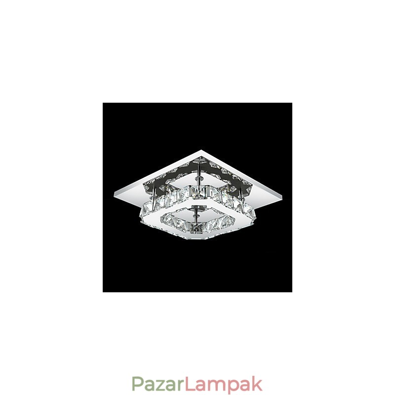 Modern, modern, galvanizált fém süllyesztett tartó